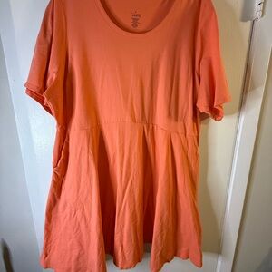 Torrid Coral Short Sleeve Top